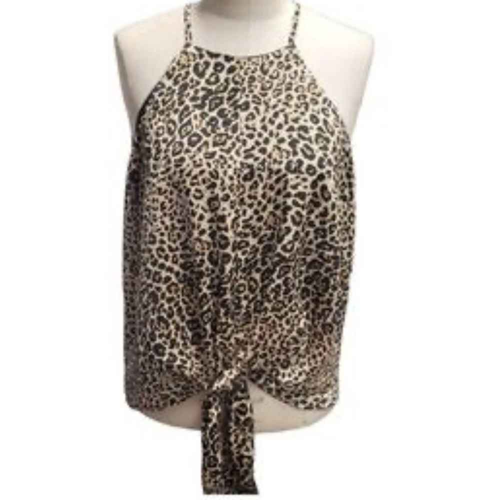 Plus size boutique halter tie waist blouse . NWOT size 1x - Picture 2 of 6